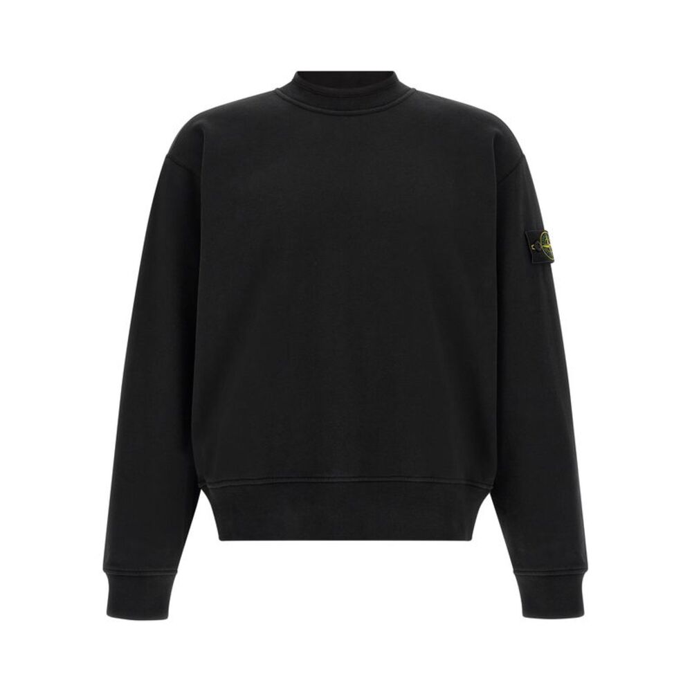 Stone Island Black Cotton Men's Sweatshirt